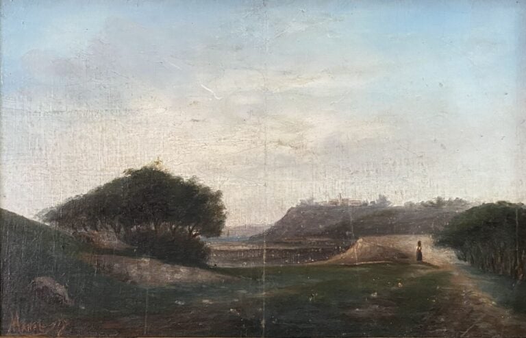 Ecole de la fin du XIXe-début du XXe siècle - Ensemble d'environ dix-sept table…