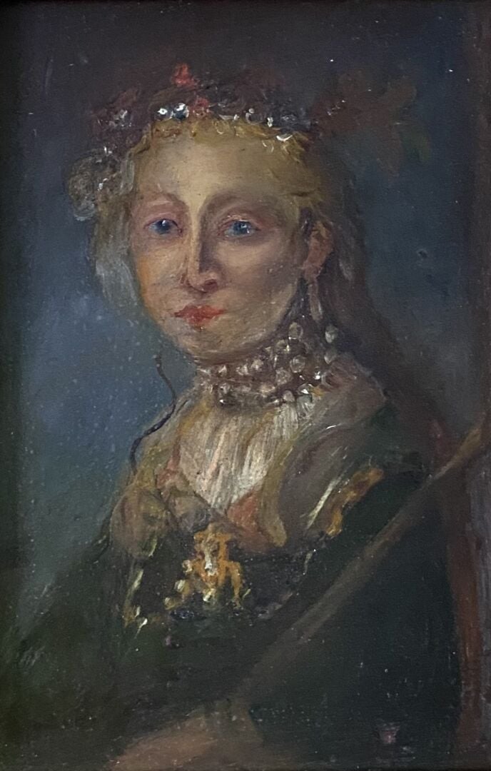 Ecole de la fin du XIXe - début du XXe siècle - Ensemble d'environ dix tableaux…