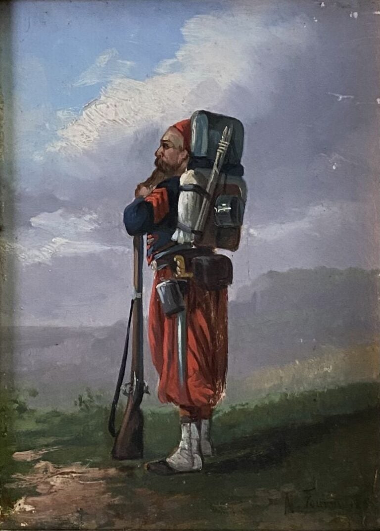 Ecole de la fin du XIXe - début du XXe siècle - Ensemble d'environ dix tableaux…