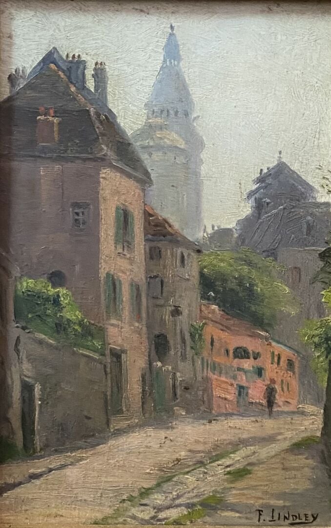 Ecole de la fin du XIXe-début du XXe siècle - Ensemble d'environ douze tableaux…