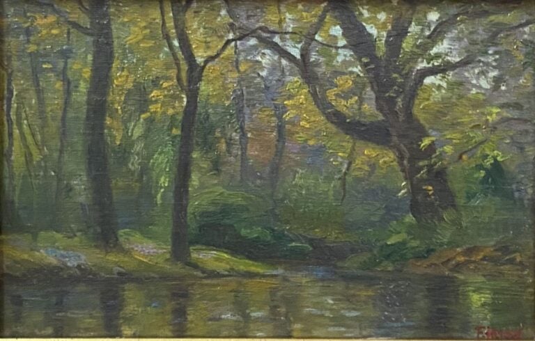 Ecole de la fin du XIXe-début du XXe siècle - Ensemble d'environ douze tableaux…
