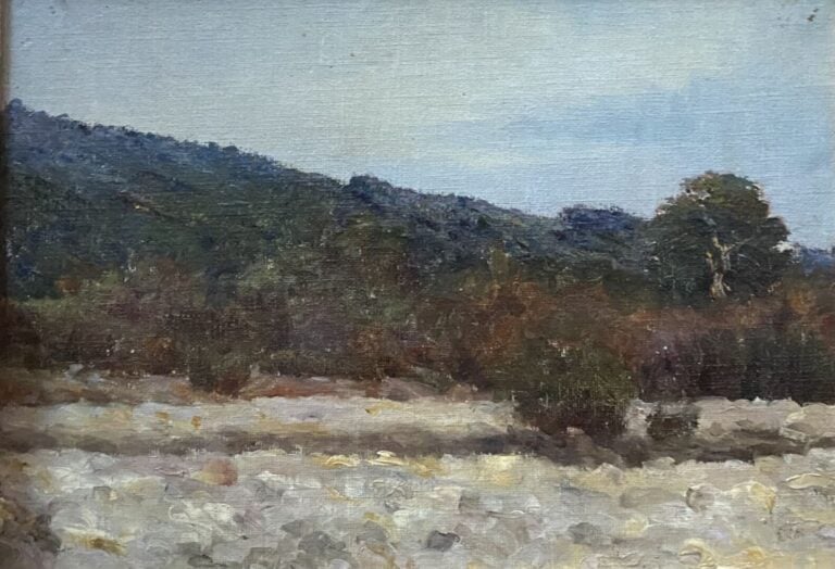 Ecole de la fin du XIXe-début du XXe siècle - Ensemble d'environ douze tableaux…