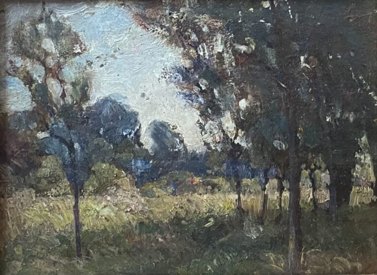 Ecole de la fin du XIXe-début du XXe siècle - Ensemble d'environ douze tableaux…