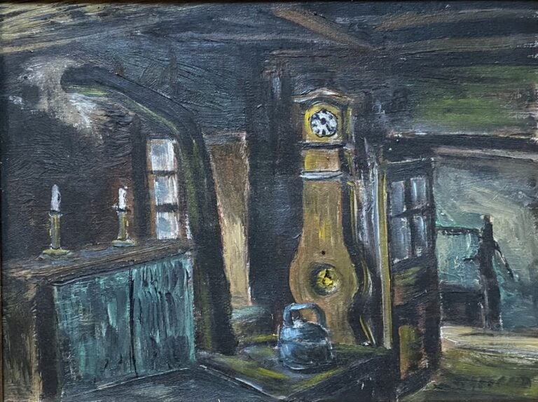 Ecole de la fin du XIXe- début du XXe siècle - Ensemble d'environ huit tableaux…