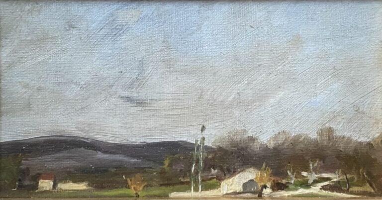 Ecole de la fin du XIXe-début du XXe siècle - Ensemble d'environ huit tableaux…