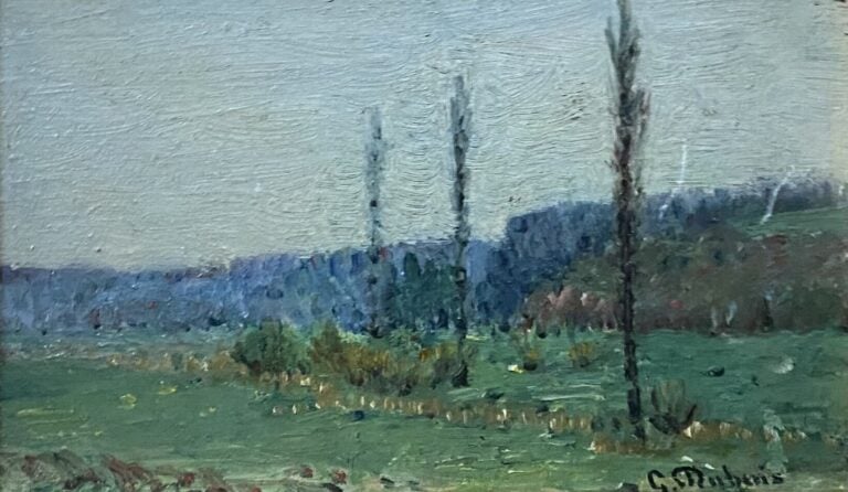 Ecole de la fin du XIXe-début du XXe siècle - Ensemble d'environ huit tableaux…