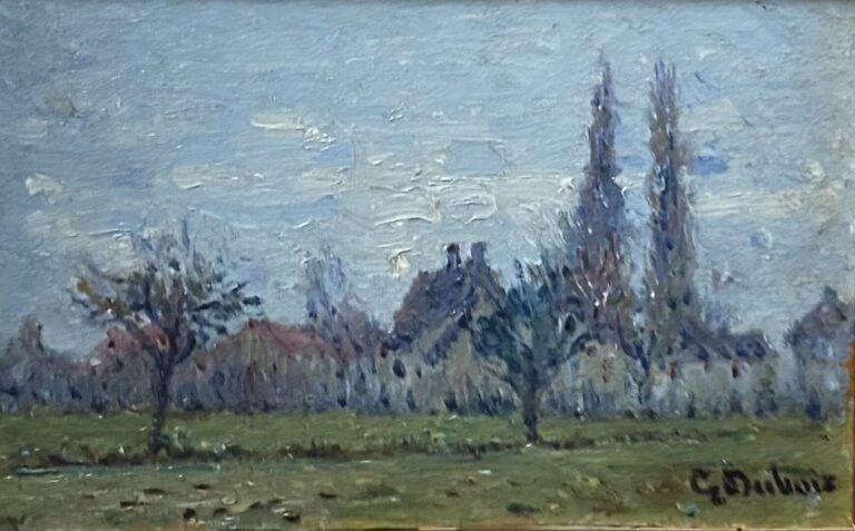 Ecole de la fin du XIXe-début du XXe siècle - Ensemble d'environ huit tableaux…