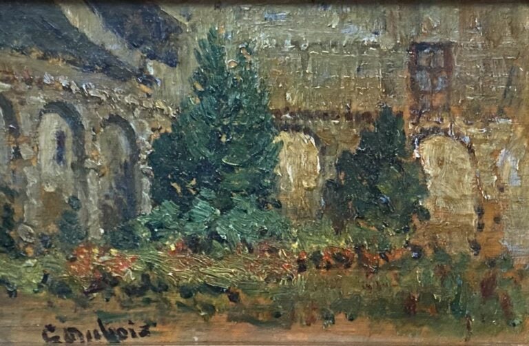Ecole de la fin du XIXe-début du XXe siècle - Ensemble d'environ huit tableaux…