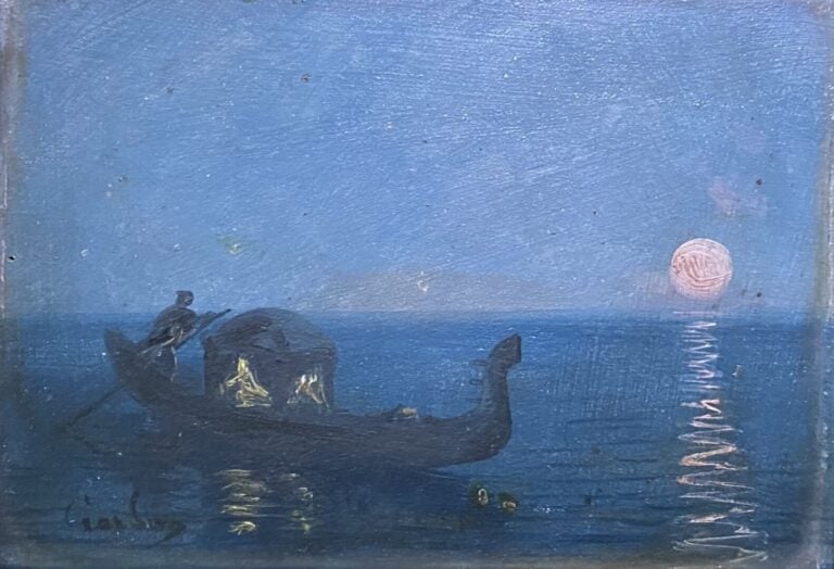 Ecole de la fin du XIXe-début du XXe siècle - Ensemble d'environ neuf tableaux…