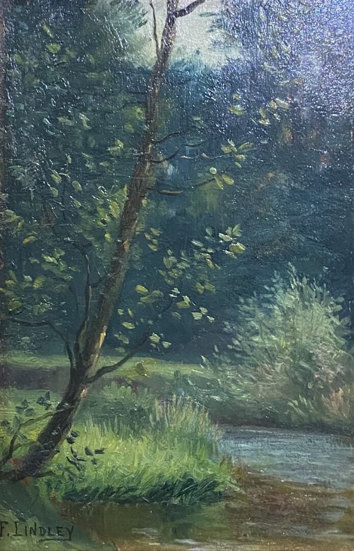 Ecole de la fin du XIXe-début du XXe siècle - Ensemble d'environ neuf tableaux…