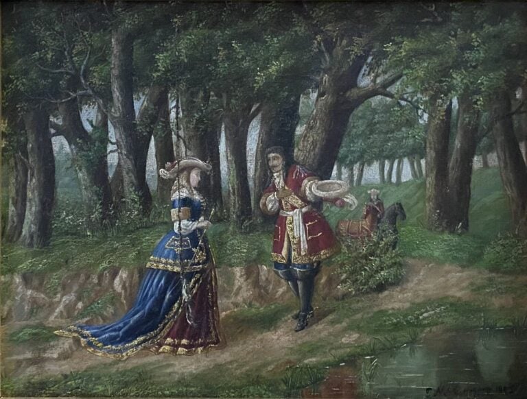 Ecole de la fin du XIXe-début du XXe siècle - Ensemble d'environ quinze tableau…