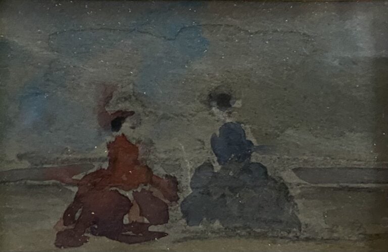 Ecole de la fin du XIXe-début du XXe siècle - Ensemble d'environ quinze tableau…