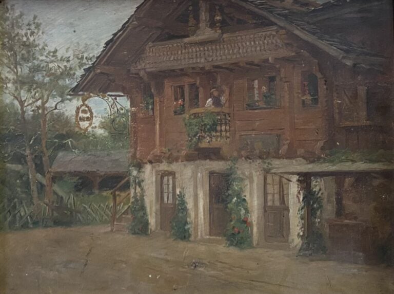Ecole de la fin du XIXe-début du XXe siècle - Ensemble d'environ quinze tableau…