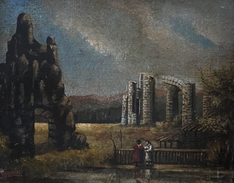 Ecole de la fin du XIXe-début du XXe siècle - Ensemble d'environ quinze tableau…