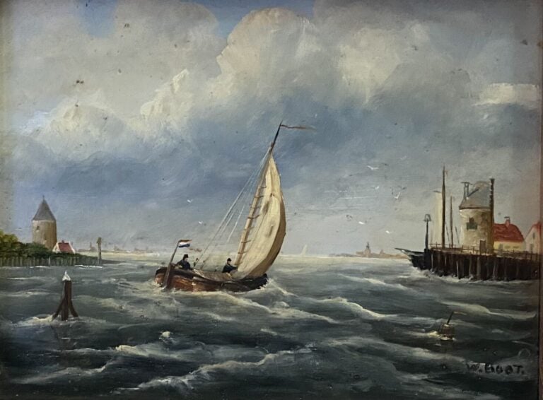 Ecole de la fin du XIXe-début du XXe siècle - Ensemble d'environ quinze tableau…