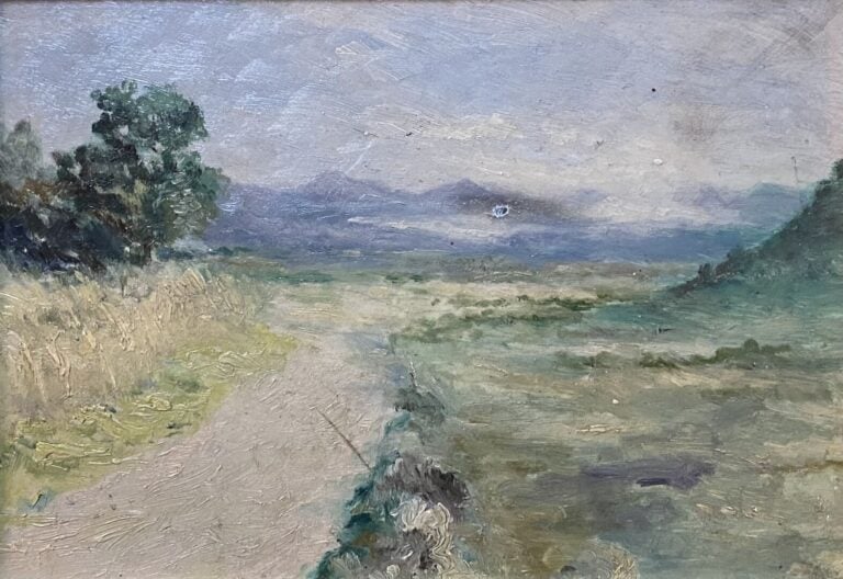 Ecole de la fin du XIXe-début du XXe siècle - Ensemble d'environ seize tableaux…