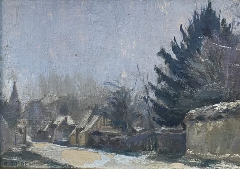 Ecole de la fin du XIXe-début du XXe siècle - Ensemble d'environ seize tableaux…