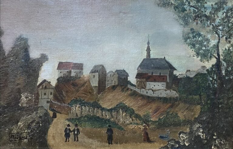 Ecole de la fin du XIXe-début du XXe siècle - Ensemble d'environ treize tableau…