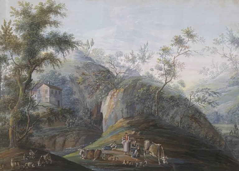 Ecole de la fin du XIXe-début du XXe siècle - Ensemble d'environ treize tableau…