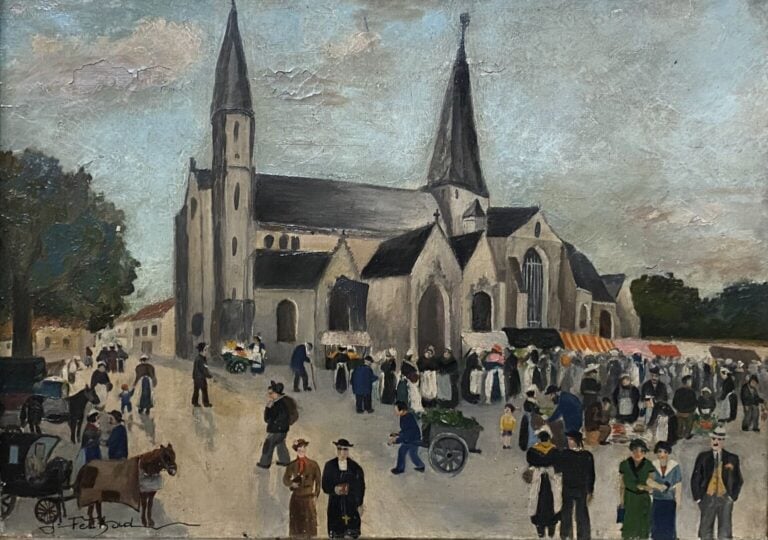 Ecole de la fin du XIXe-début du XXe siècle - Ensemble d'environ treize tableau…