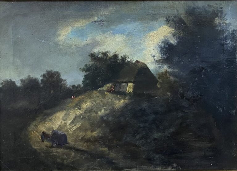 Ecole de la fin du XIXe-début du XXe siècle - Ensemble d'environ treize tableau…