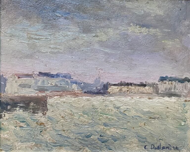 Ecole de la fin du XIXe-début du XXe siècle - Ensemble de cinq tableaux compren…