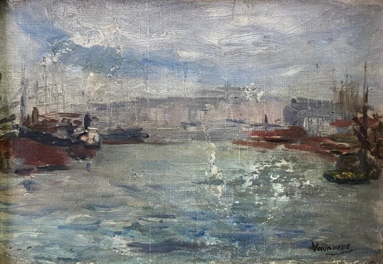 Ecole de la fin du XIXe et XXe siècle - Ensemble d'environ neuf tableaux compre…