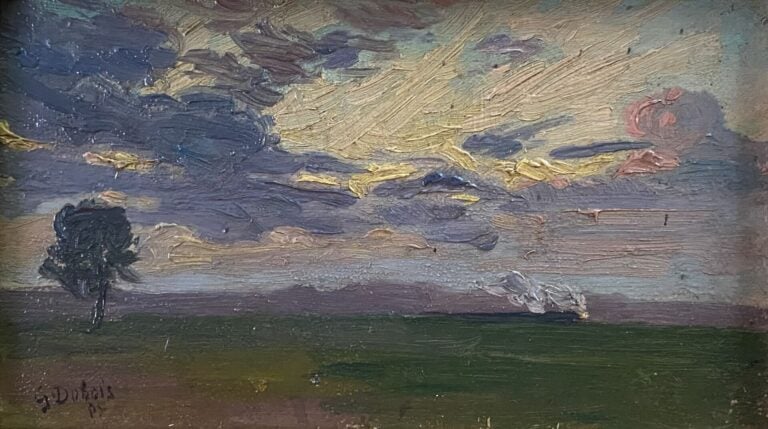 Ecole de la fin du XIXe et XXe siècle - Ensemble d'environ neuf tableaux compre…