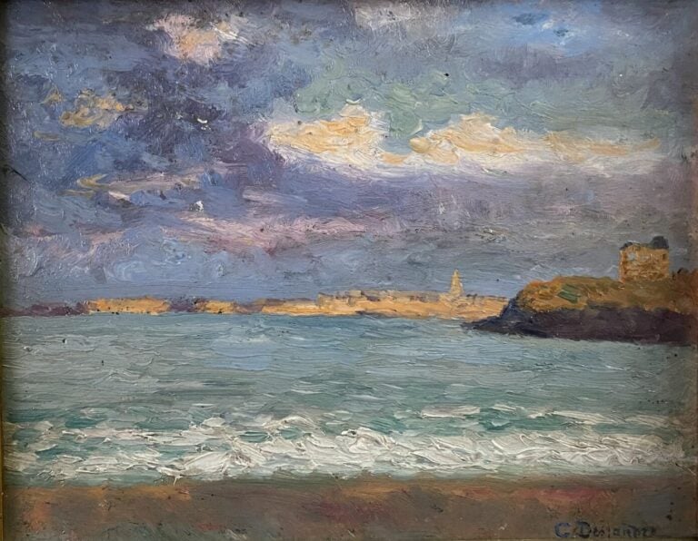 Ecole de la fin du XIXe et XXe siècle - Ensemble d'environ neuf tableaux compre…