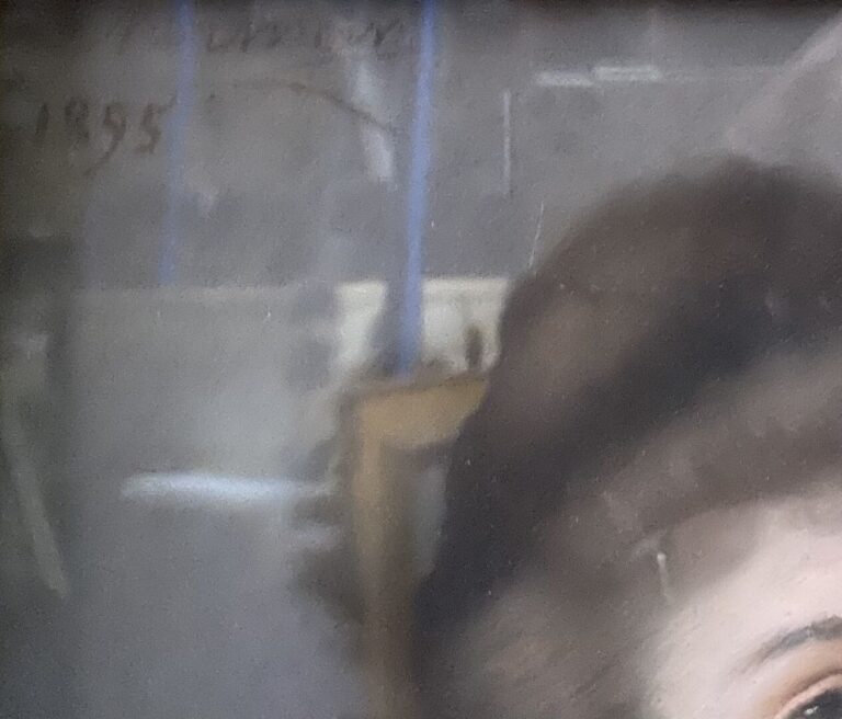 Ecole de la fin du XIXe siècle - Portrait d'élégante - Pastel sur papier - Sign…