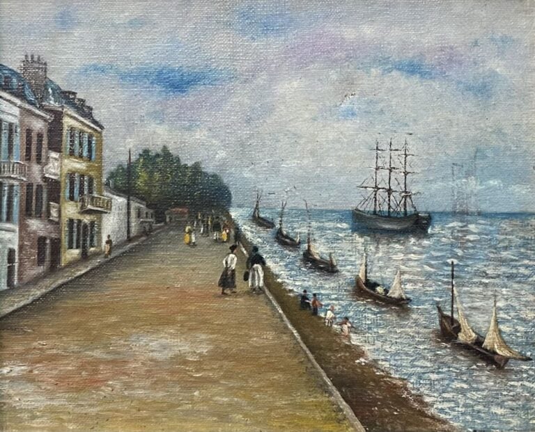 Ecole de la fin du XIXe-XXe siècle - Ensemble d'environ treize tableaux compren…