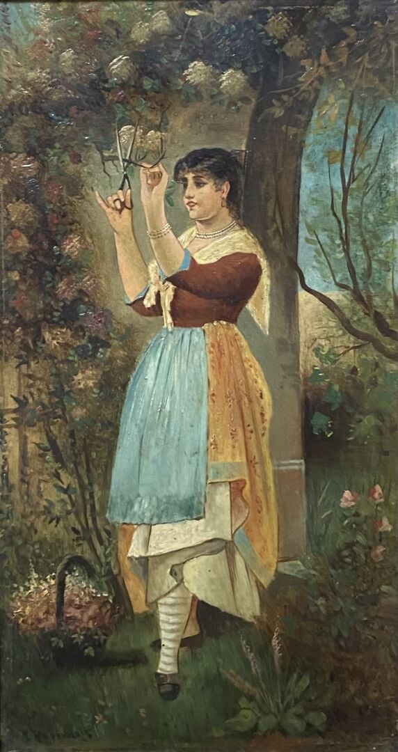 Ecole de la fin du XIXe-XXe siècle - Ensemble d'environ treize tableaux compren…