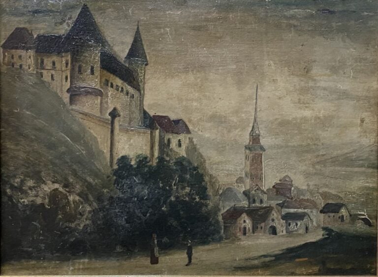 Ecole de la fin du XIXe-XXe siècle - Ensemble d'environ treize tableaux compren…
