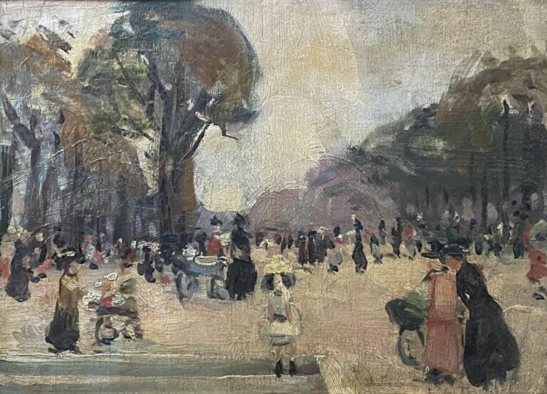 Ecole de la fin du XIXe-XXe siècle - Ensemble d'environ treize tableaux compren…