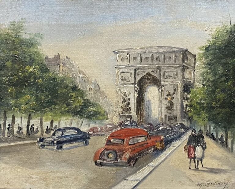 Ecole de la fin du XIXe-XXe siècle - Ensemble d'environ treize tableaux compren…