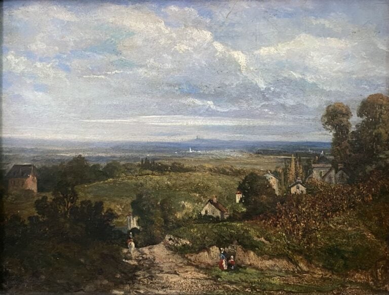 Ecole du début du XXe siècle - Paysage - Huile sur panneau - 31 x 39 cm (à vue)…