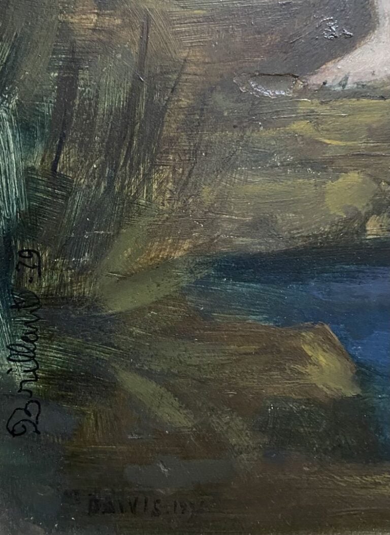 Ecole du XXe siècle, d'après Germaine DAWIS - Nymphe - Huile sur panneau - 49 x…