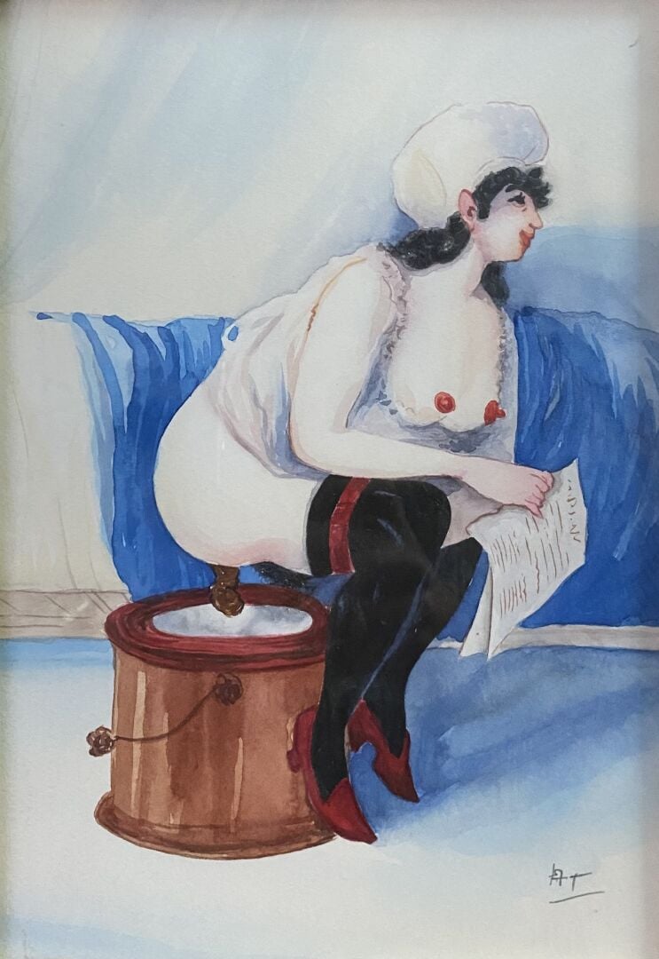 Ecole du XXe siècle - Ensemble d'environ cinq tableaux comprenant quatre huiles…