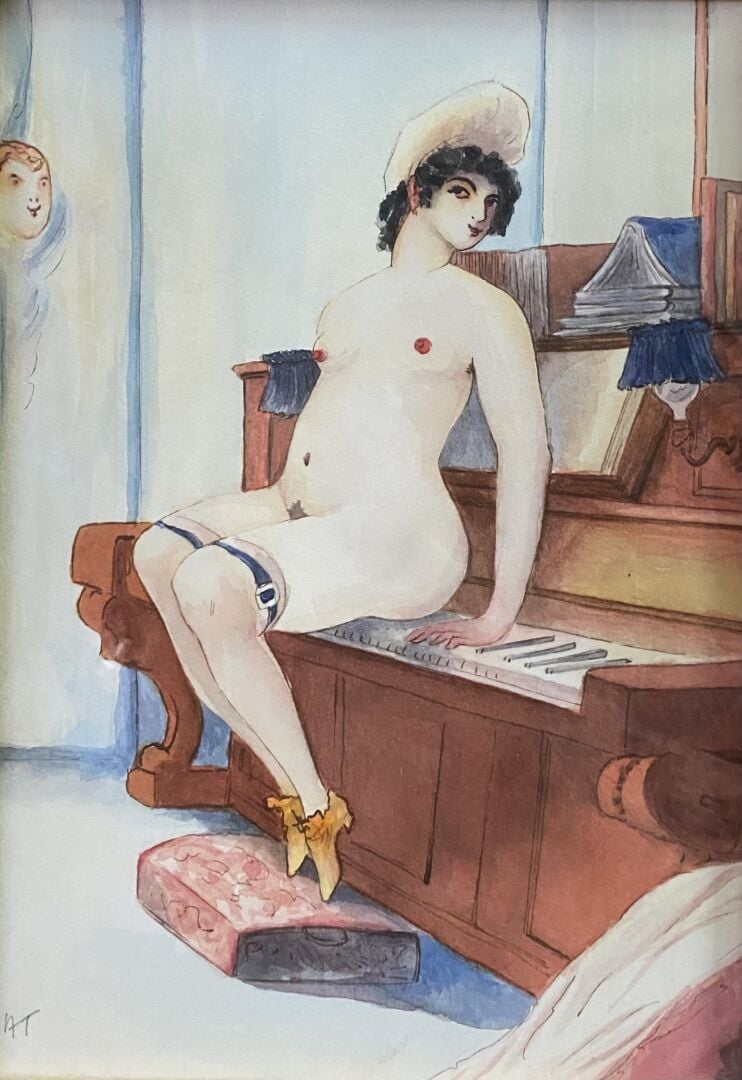 Ecole du XXe siècle - Ensemble d'environ cinq tableaux comprenant quatre huiles…