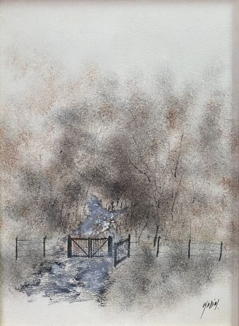 Ecole du XXe siècle - Ensemble d'environ cinq tableaux comprenant quatre huiles…