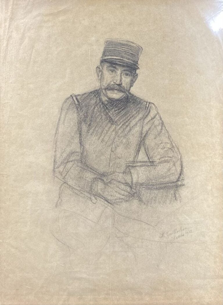 Ensemble de pièces encadrées comprenant portraits, gravures, reproductions de c…