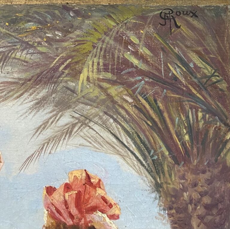Georges ROUX ? - Fêtes de Pâques à Nice, avril 1901 - Huile sur toile - Signée…
