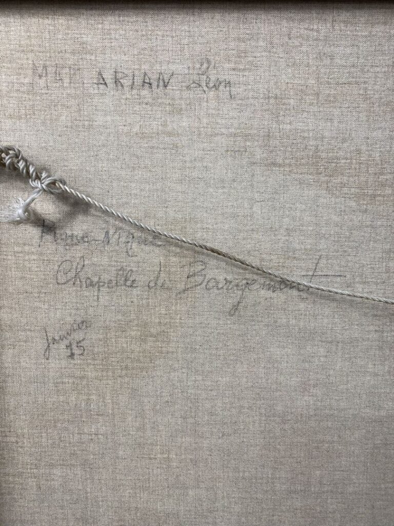 Léon MARKARIAN (1906-1990) - Pique-nique, chapelle de Barjemon - Huile sur toil…