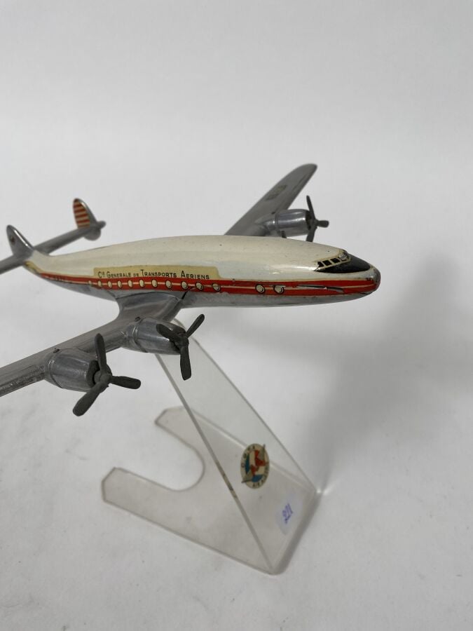 Lockheed Constellation 749 CGTA Air Algérie F-BAZE au 1/125ème en aluminium pei…