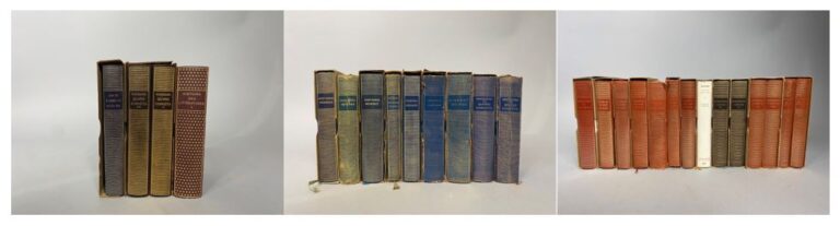 Lot d'environ 27 volumes de la Pleiade du XVIe, XVIIe et XVIIIe siècles dont RO…