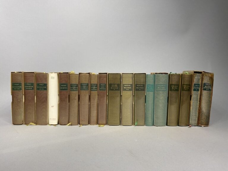 Lot d'environ 54 volumes de la Pleiade du XIXe et XXe siècles comprenant STENDH…