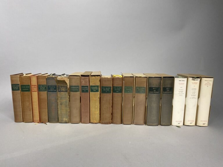 Lot d'environ 54 volumes de la Pleiade du XIXe et XXe siècles comprenant STENDH…