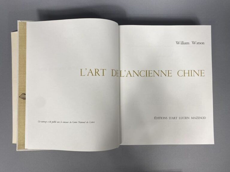 Lot de deux volumes comprenant : - - L'art de l'ancienne Chine, W.Watson, ed. M…