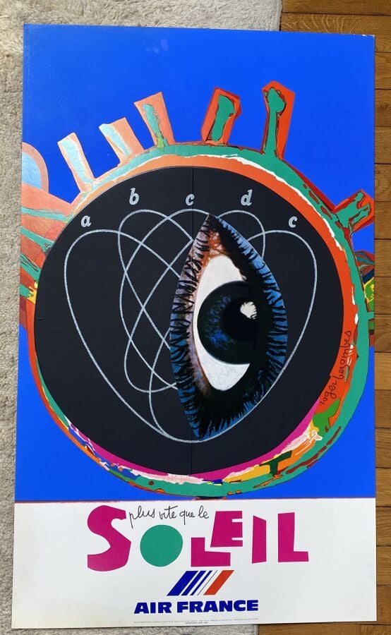 Pour Air France, 16 affiches par Roger Bezombes 1981 : Les Iles, Soleil, Libert…