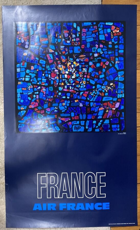 (123/131) Pour Air France , 8 affiches par Pages 1971, (Egypte, Grèce, Israel,…